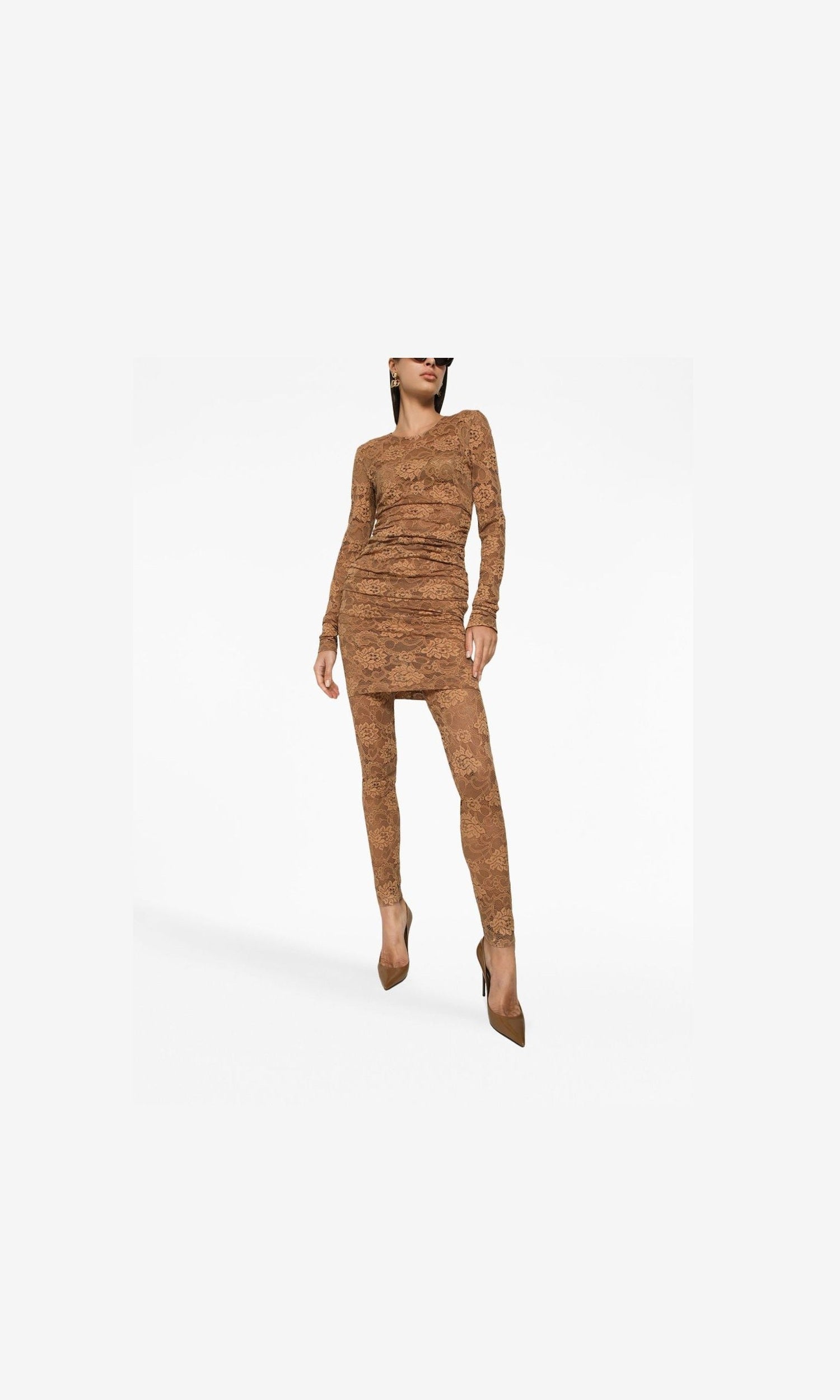 Dolce & Gabbana Beige Dress Glam Steals