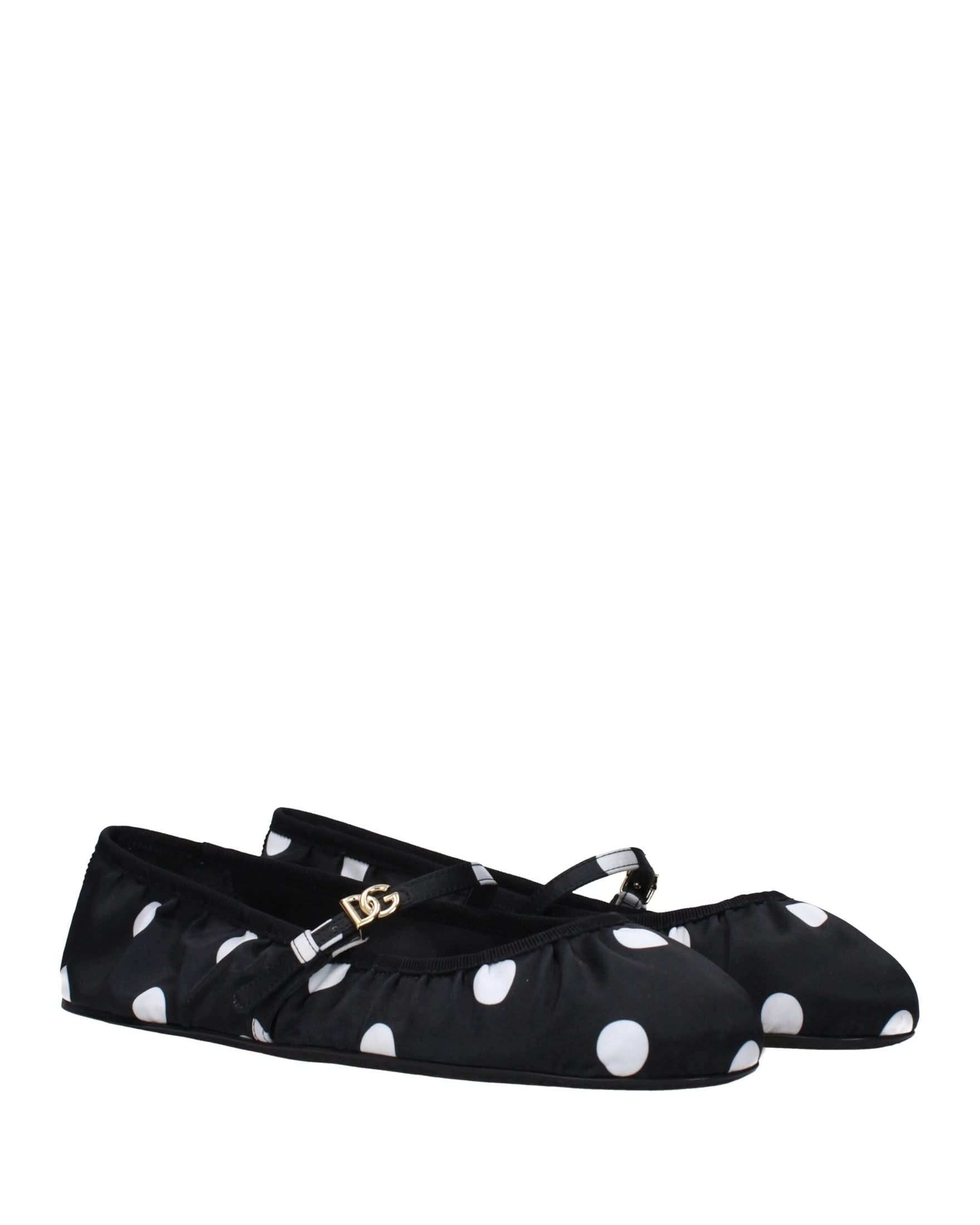 Dolce & Gabbana Black Ballet Flats Flats