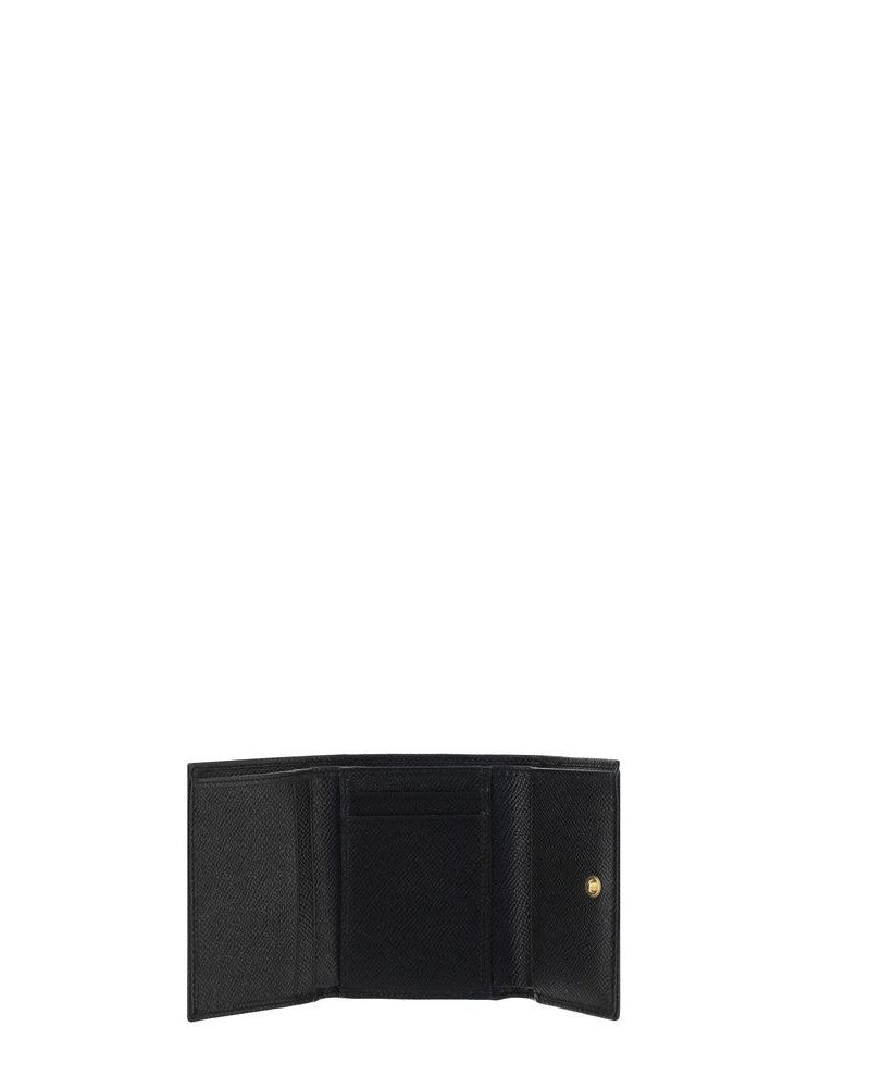 Dolce & Gabbana Black Calf Leather Bos Taurus Wallet 