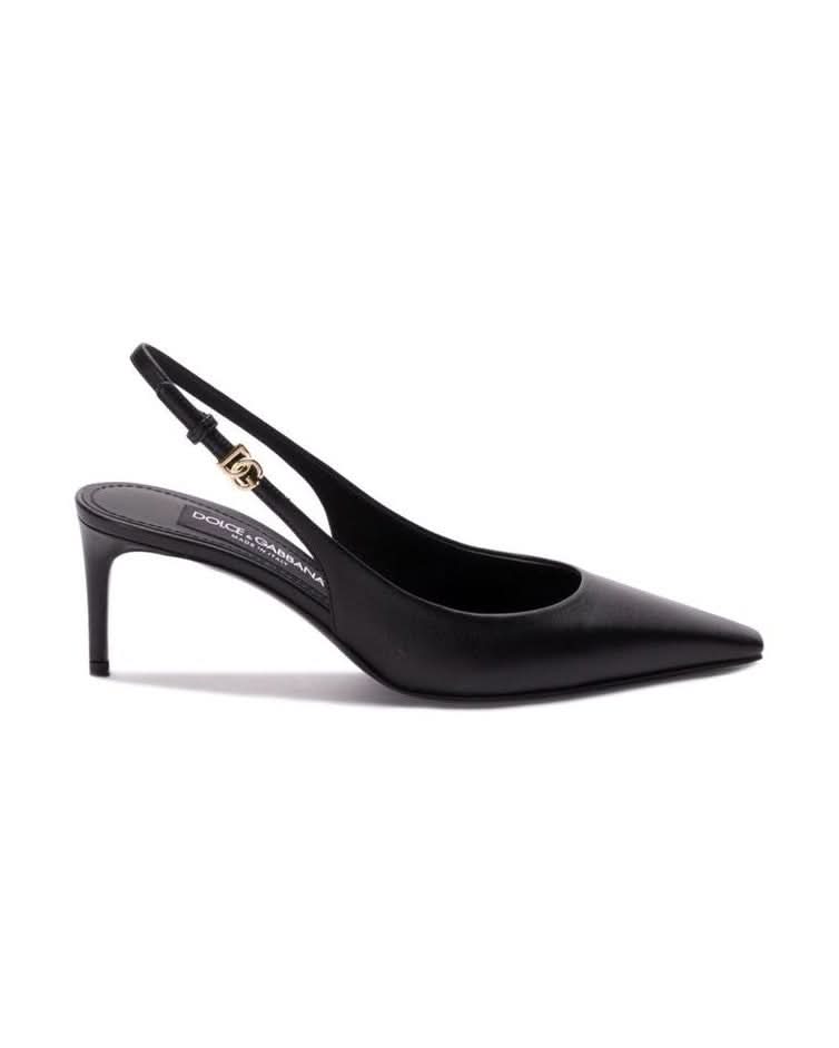 Dolce & Gabbana Black Calfskin Pumps 