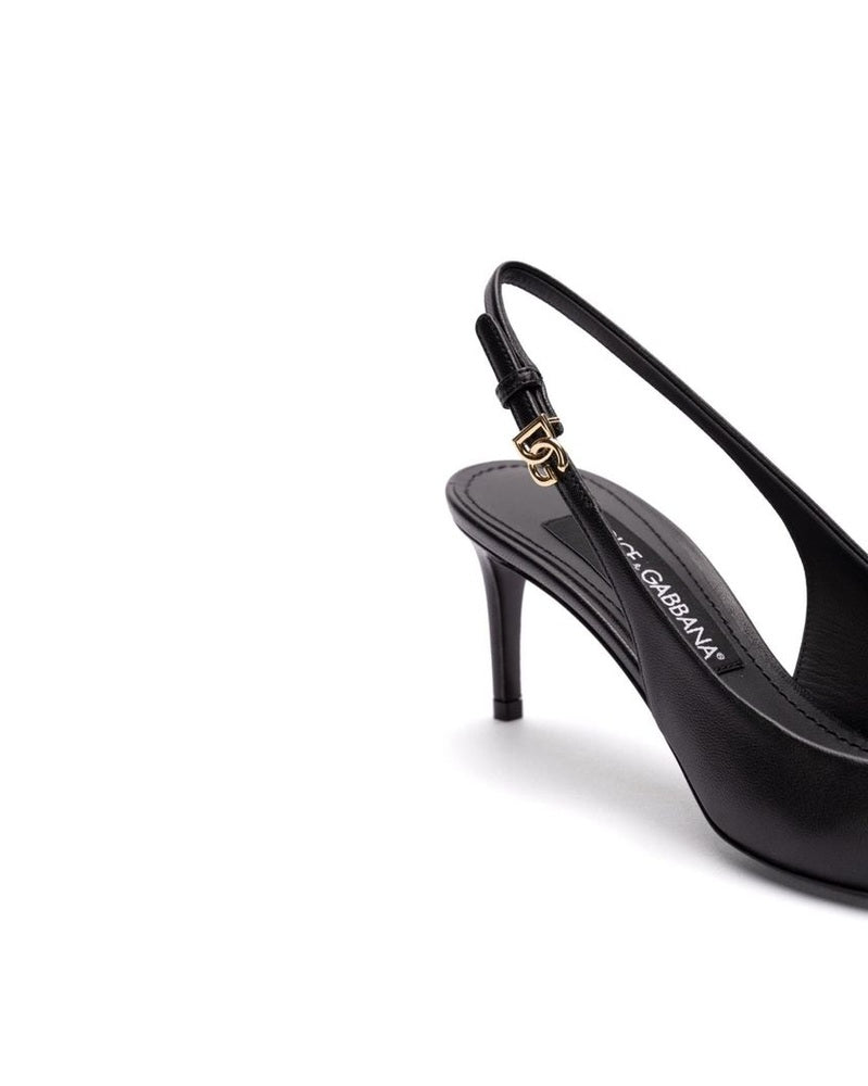Dolce & Gabbana Black Calfskin Pumps 