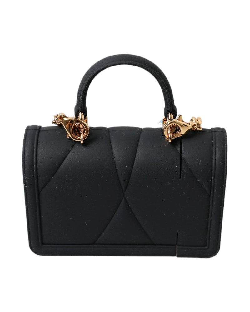 Dolce & Gabbana Black Case Silicone Devotion Heart Cover Hand Bag Airpod Glam Steals