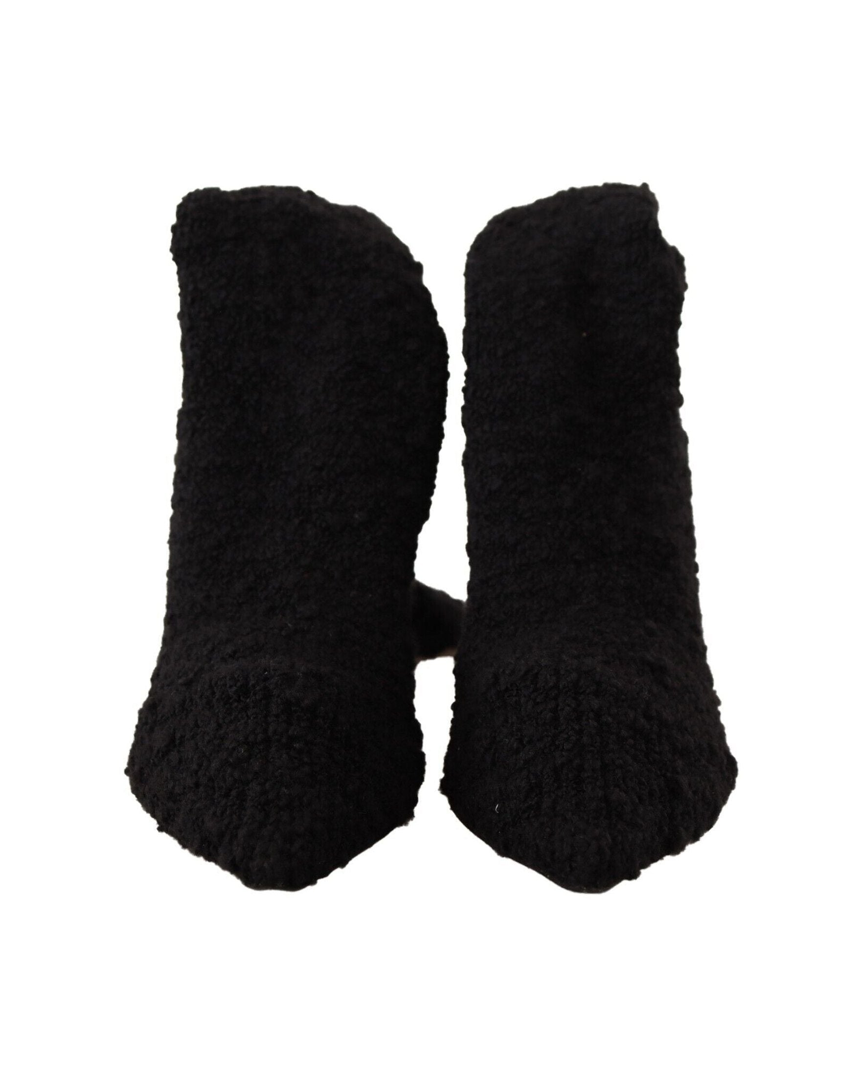 Dolce & Gabbana Black Chic Stretch Sock Boots Glam Steals