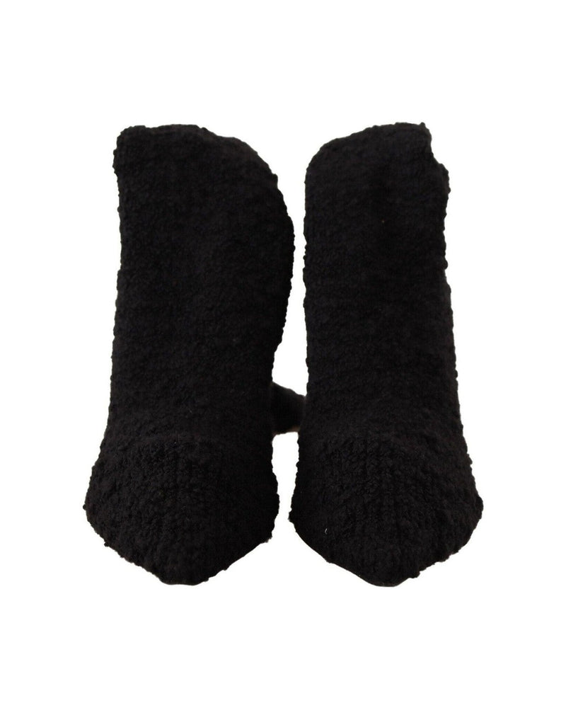 Dolce & Gabbana Black Chic Stretch Sock Boots Glam Steals