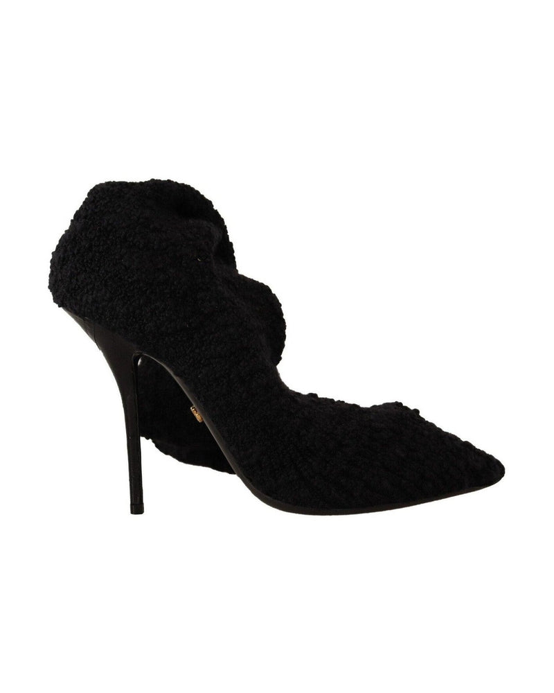 Dolce & Gabbana Black Chic Stretch Sock Boots Glam Steals