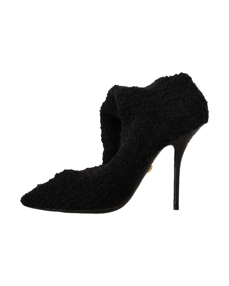 Dolce & Gabbana Black Chic Stretch Sock Boots Glam Steals