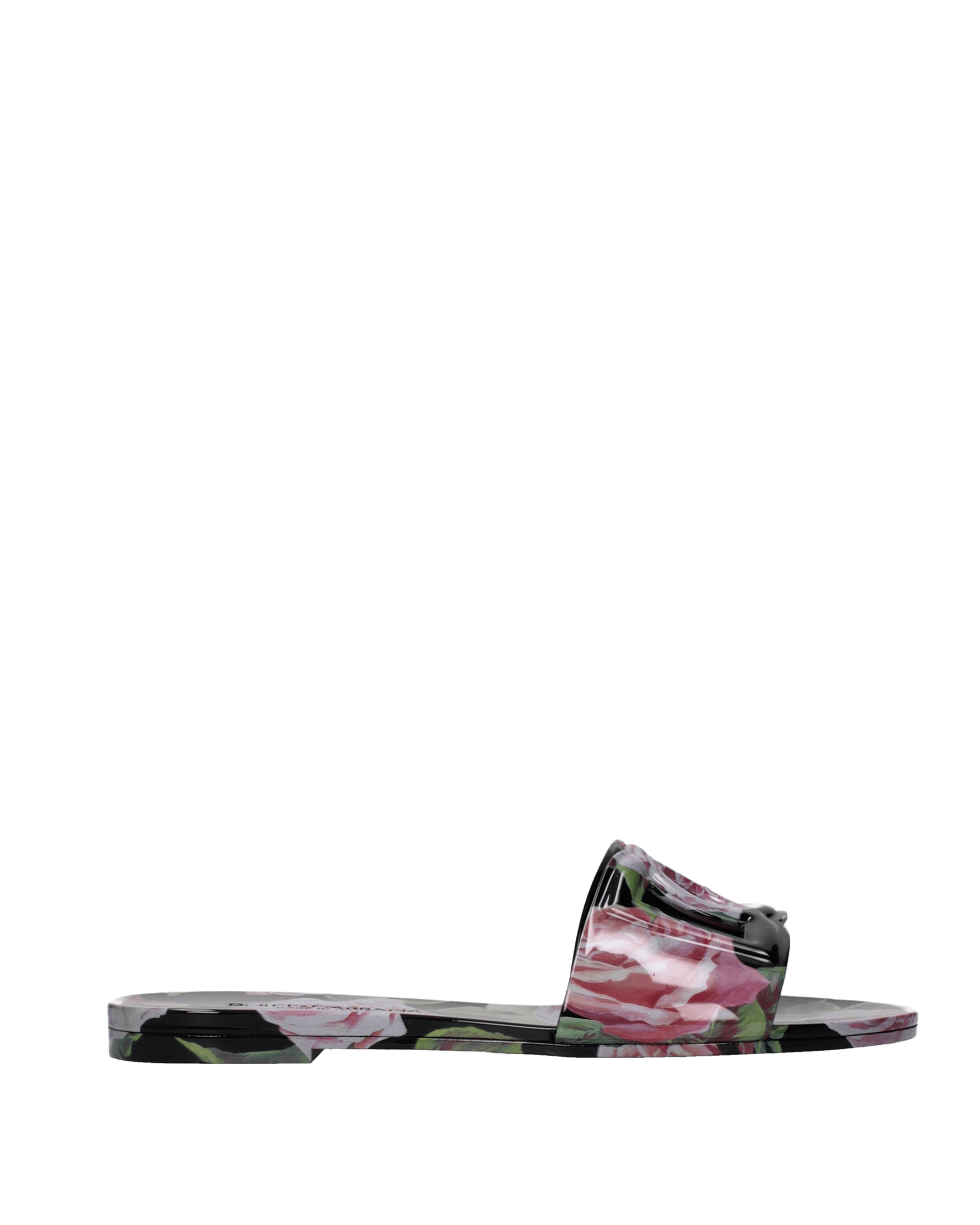 Dolce & Gabbana Black Cotton Slippers Glam Steals