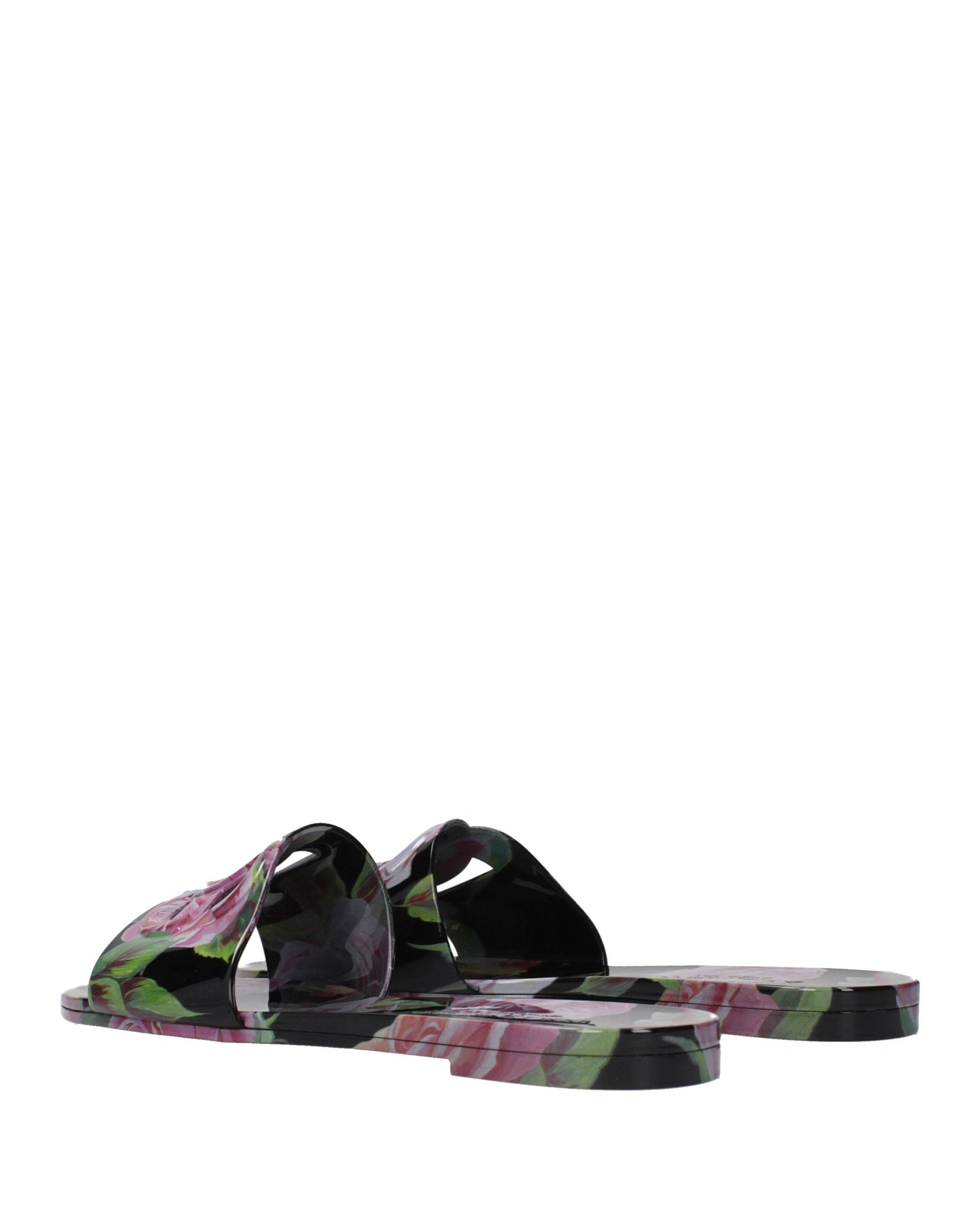 Dolce & Gabbana Black Cotton Slippers Glam Steals