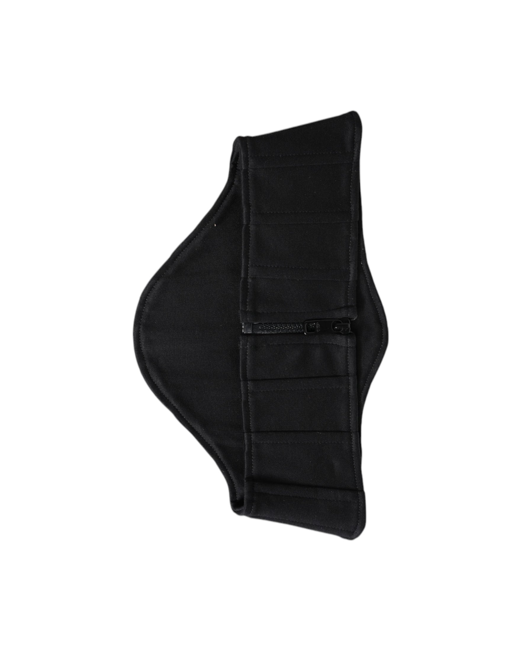 Dolce & Gabbana Black Cotton Waist Tuxedo Belt Cummerbund Glam Steals
