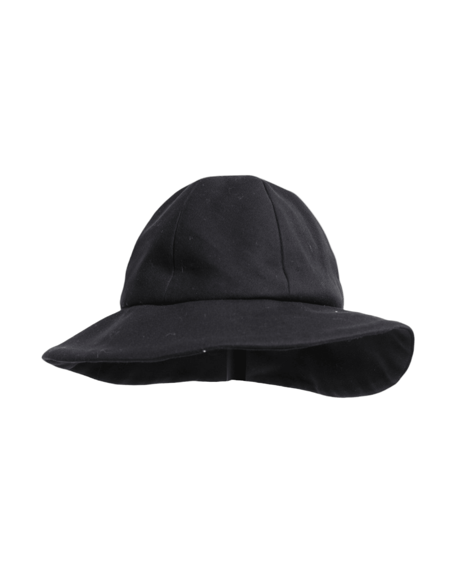 Dolce & Gabbana Black Cotton Wide Brim Bucket Hat