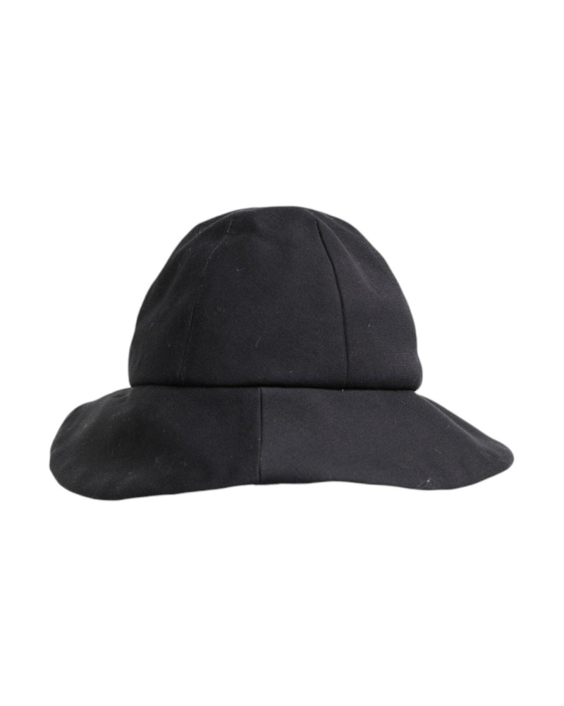 Dolce & Gabbana Black Cotton Wide Brim Bucket Hat Glam Steals