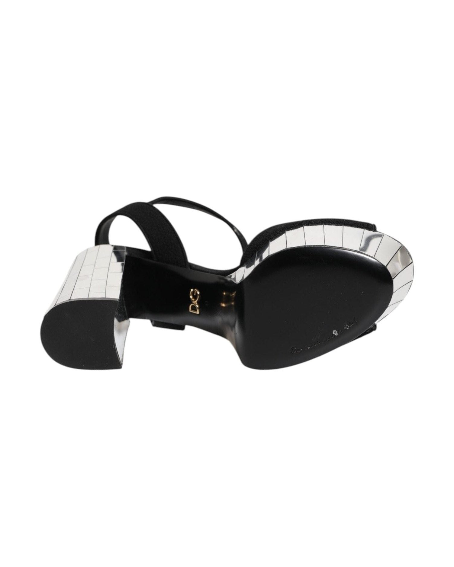 Dolce & Gabbana Black Crystal Ankle Strap Keira Sandals Shoes Glam Steals