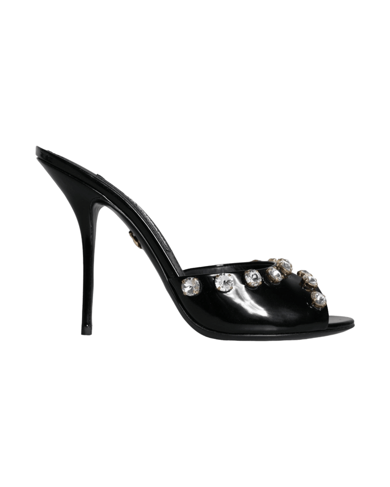 Dolce & Black Gabbana Crystal Heels Keira Sandals Shoes Glam Steals