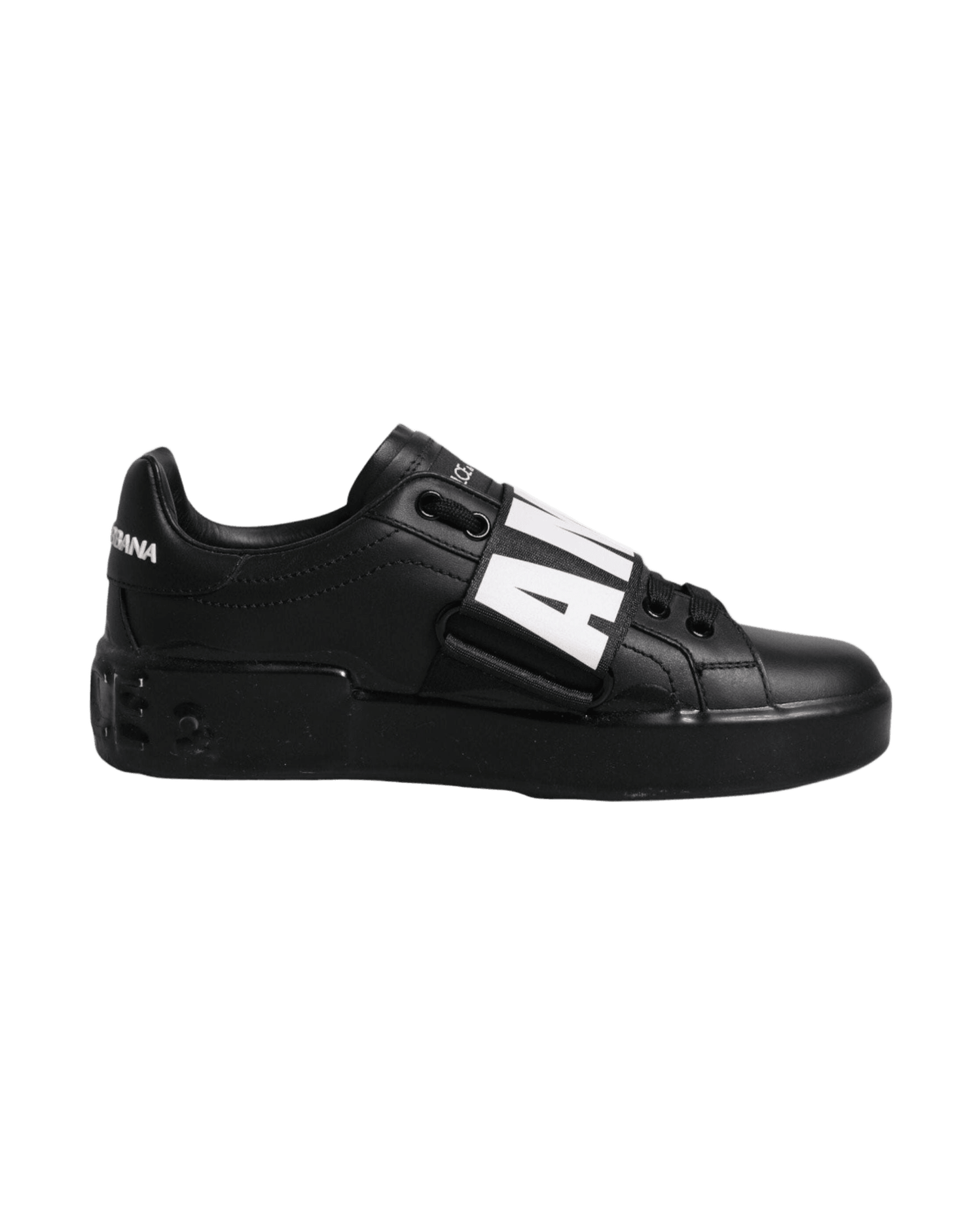 Dolce & Gabbana Black D&G Amore Low Top Sneakers Shoes Glam Steals