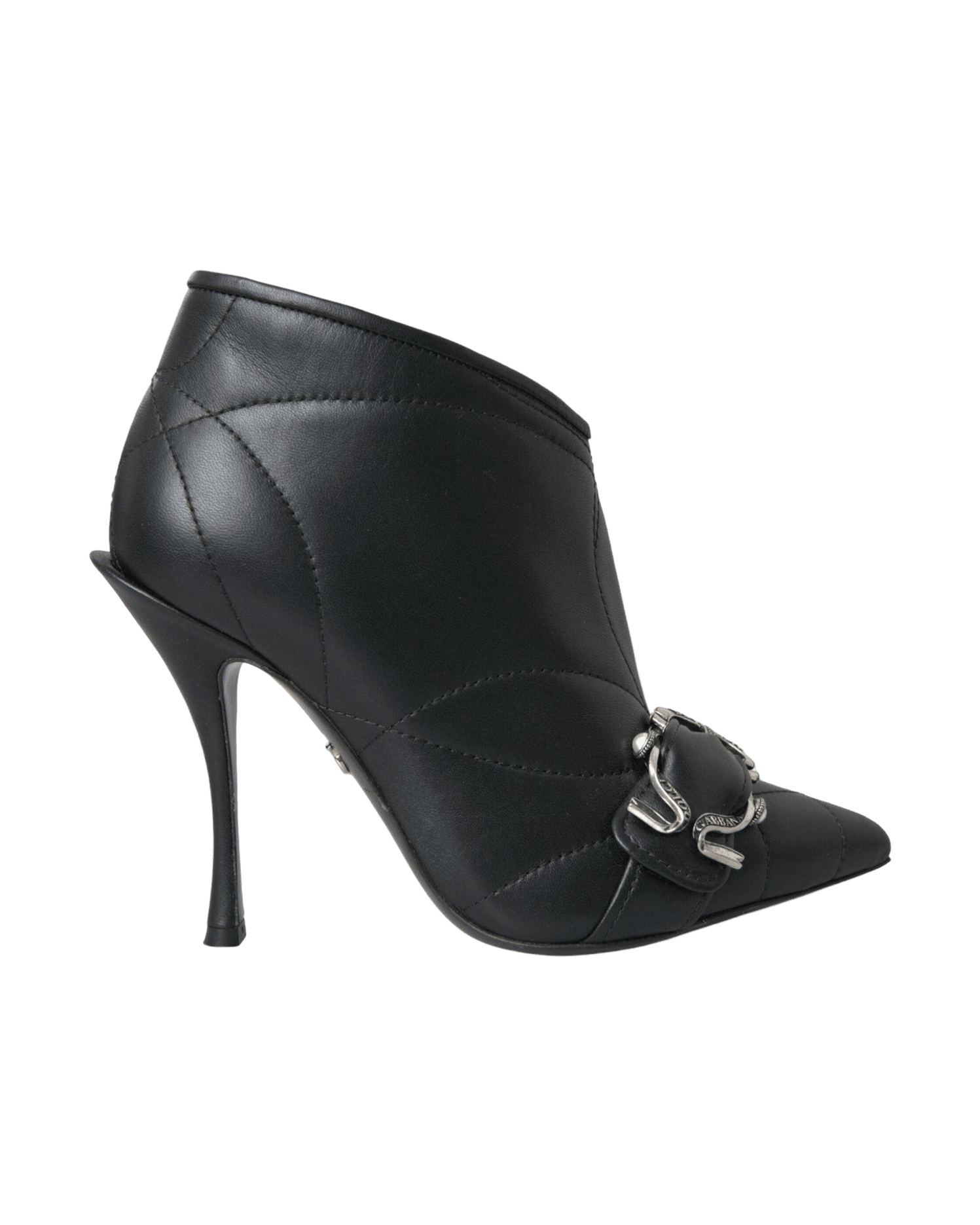 Dolce & Gabbana Black Devotion Quilted Buckled Boots Shoes Glam Steals