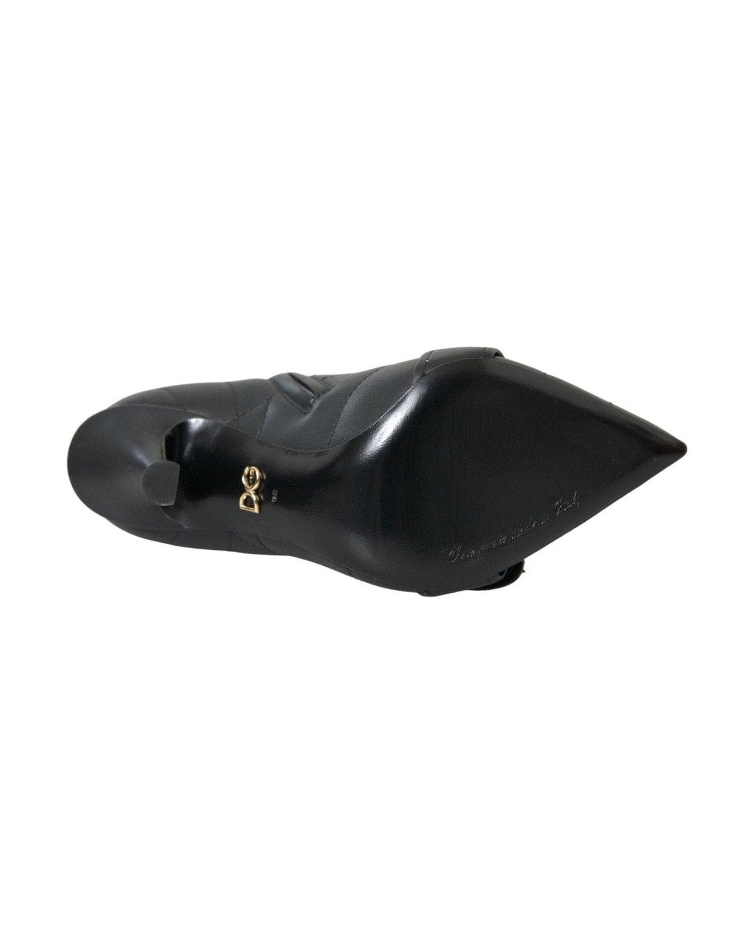 Dolce & Gabbana Black Devotion Quilted Buckled Boots Shoes Glam Steals