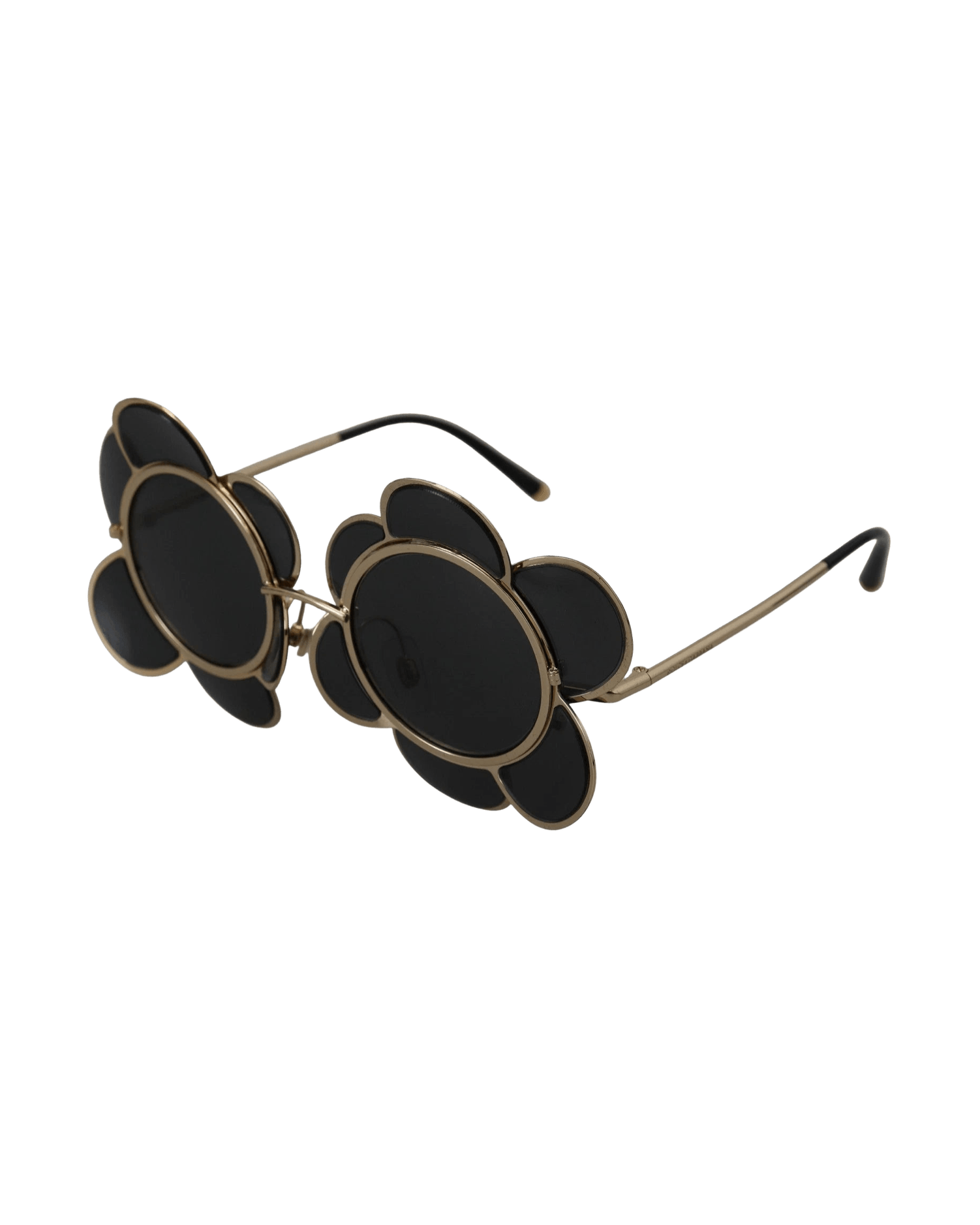 Dolce & Gabbana Black Dg2201 Lens Gold Frame Limited Edition Sunglasses Glam Steals