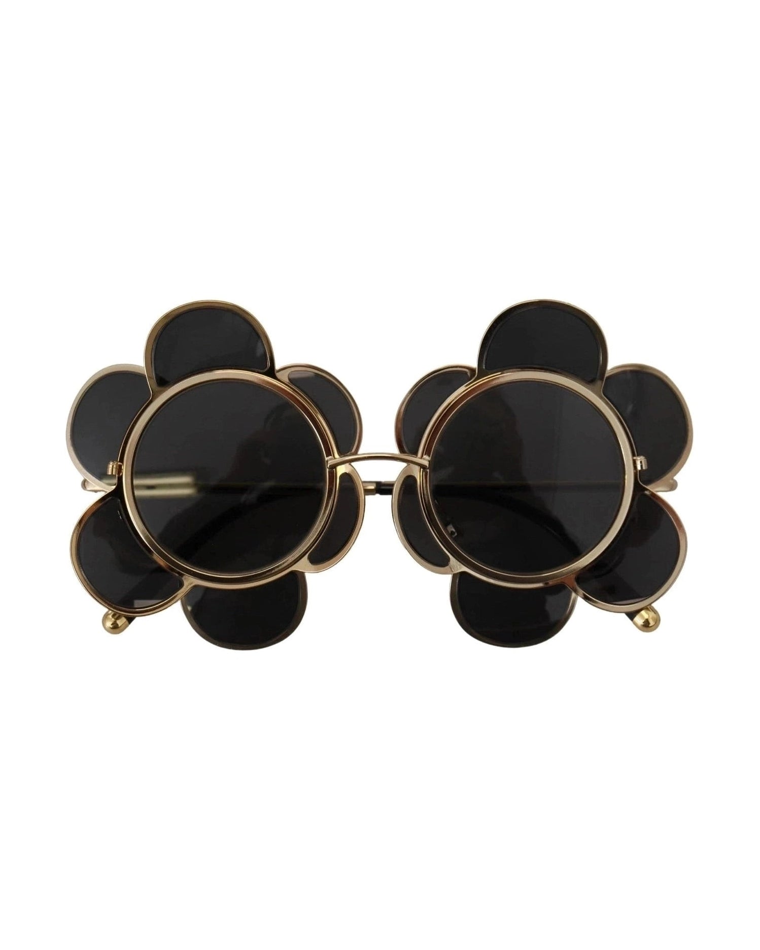 Dolce & Gabbana Black Dg2201 Lens Gold Frame Limited Edition Sunglasses Glam Steals
