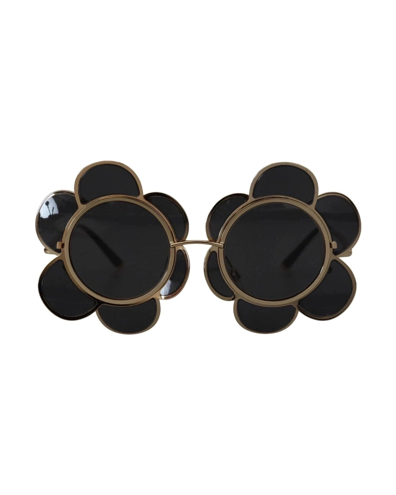 Dolce & Gabbana Black Dg2201 Lens Gold Frame Limited Edition Sunglasses Glam Steals