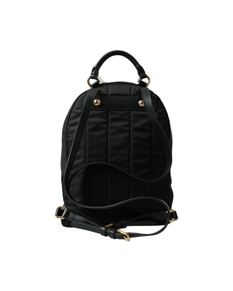 Dolce & Gabbana Black Elegant Embellished Backpack Glam Steals
