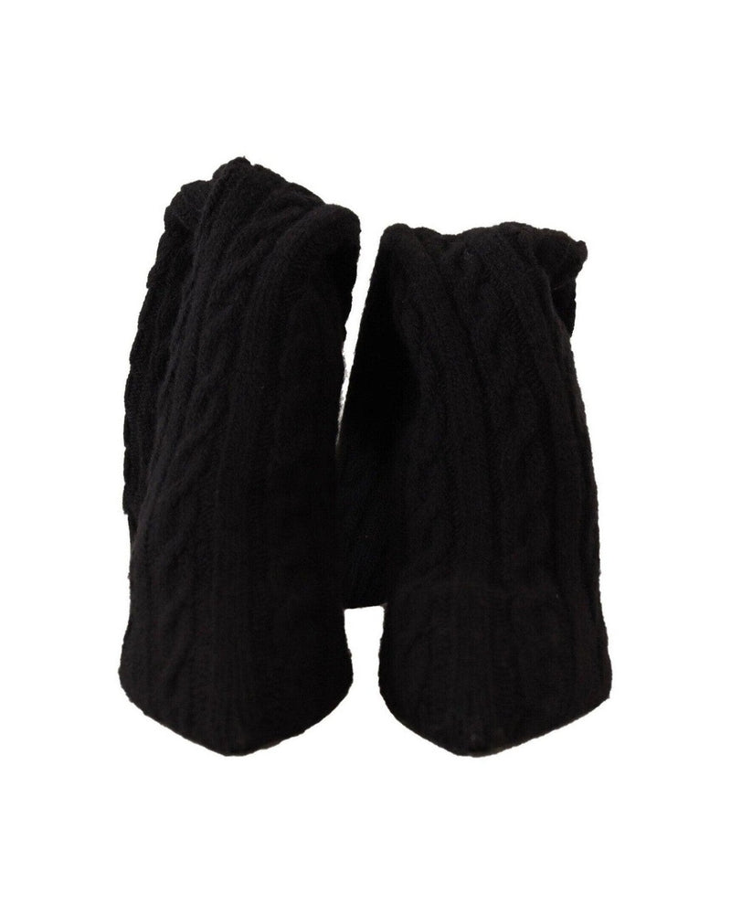 Dolce & Gabbana Black Elegant Stretch Sock Boots Glam Steals