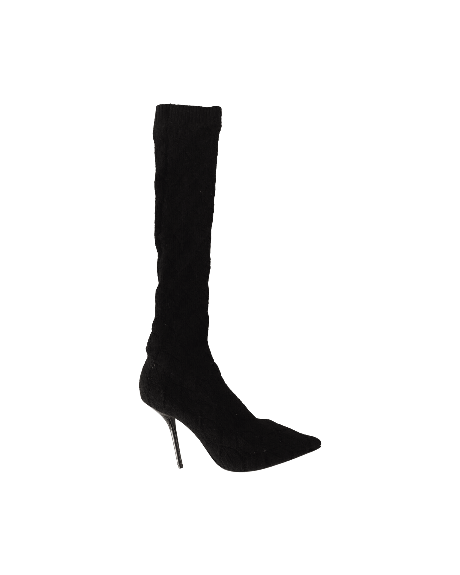 Dolce & Gabbana Black Elegant Stretch Socks Boots Glam Steals