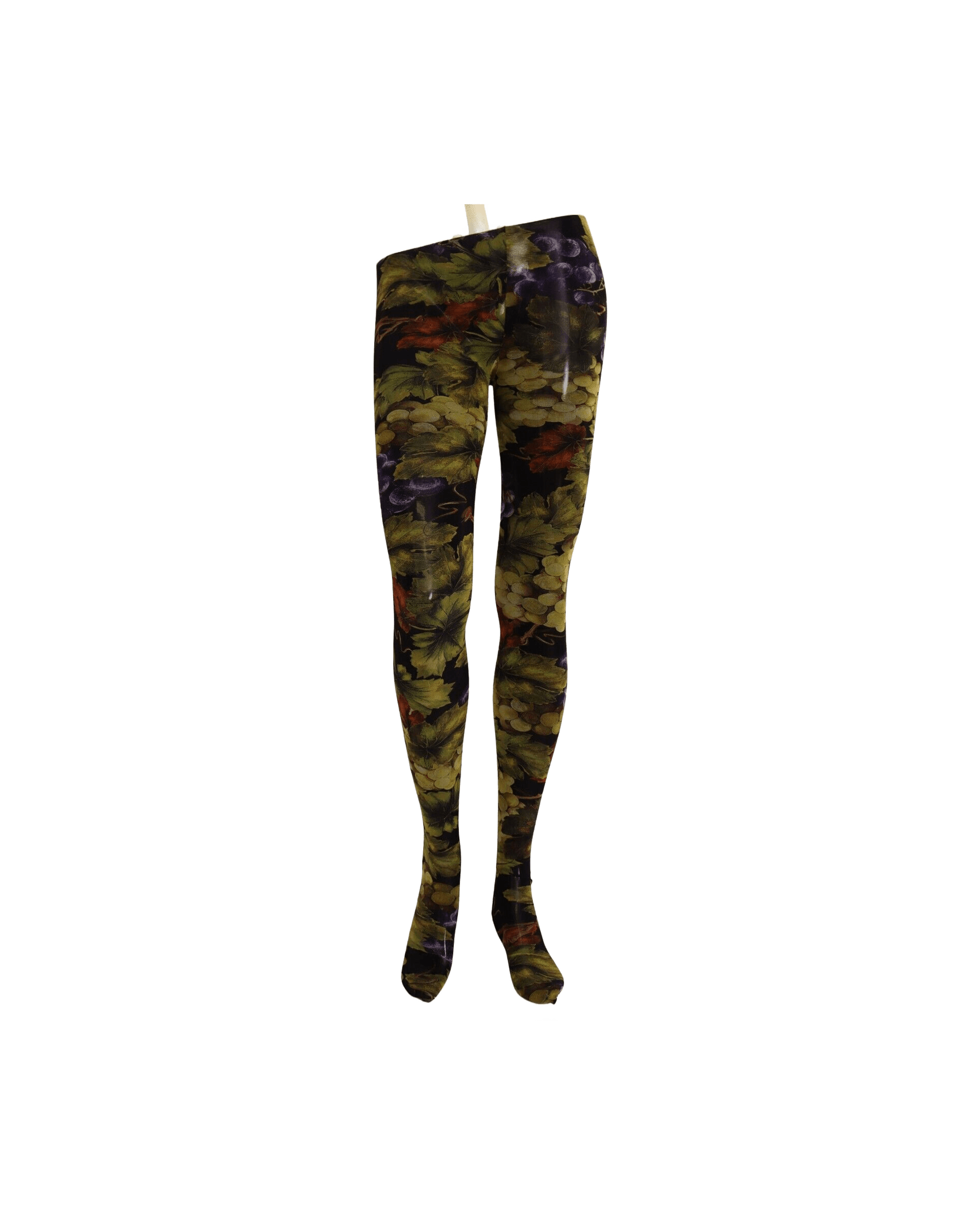 Dolce & Gabbana Black Grapes Print Stockings Tights Glam Steals