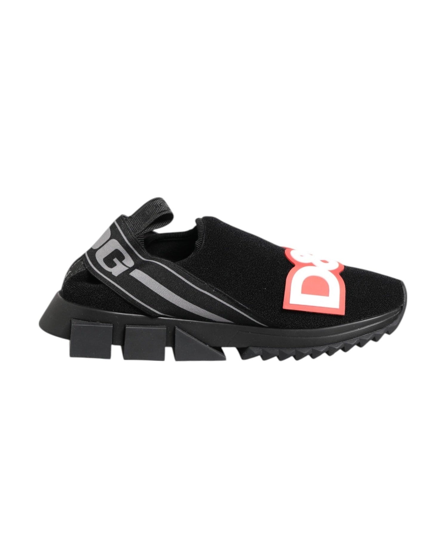Dolce & Gabbana Black Grey Slip On Sorrento Sneakers Shoes Glam Steals