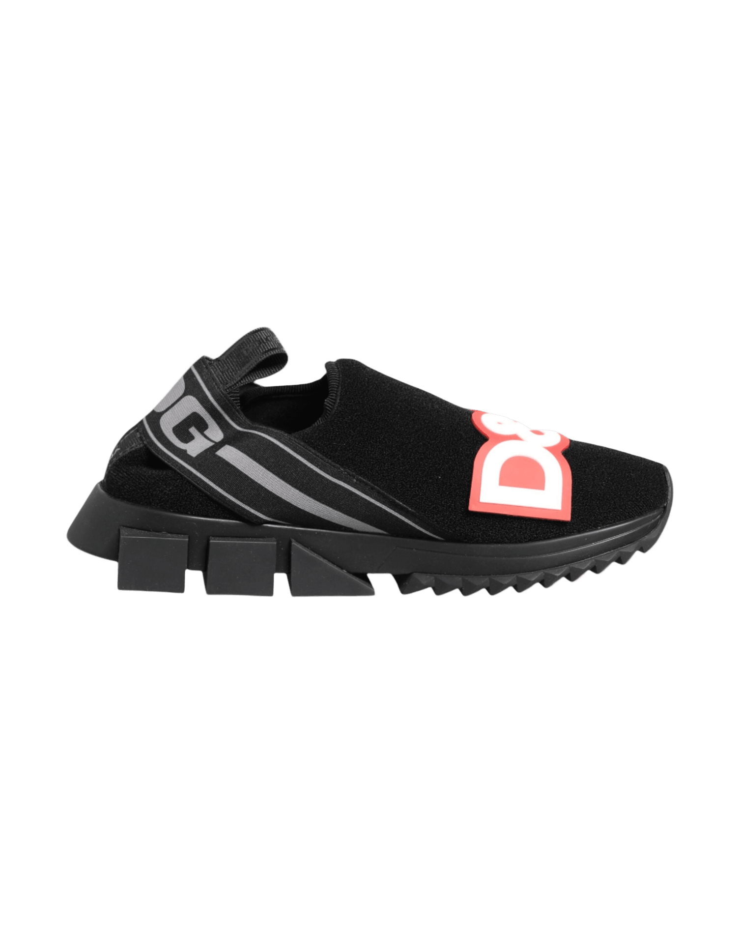 Dolce & Gabbana Black Grey Slip On Sorrento Sneakers Shoes Glam Steals