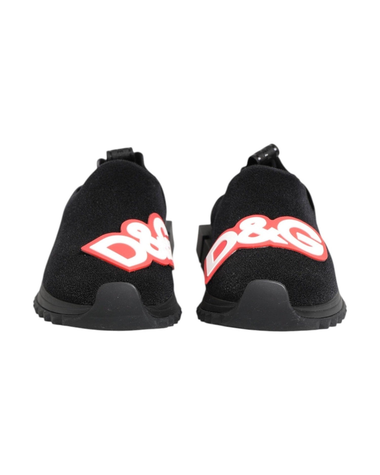 Dolce & Gabbana Black Grey Slip On Sorrento Sneakers Shoes Glam Steals