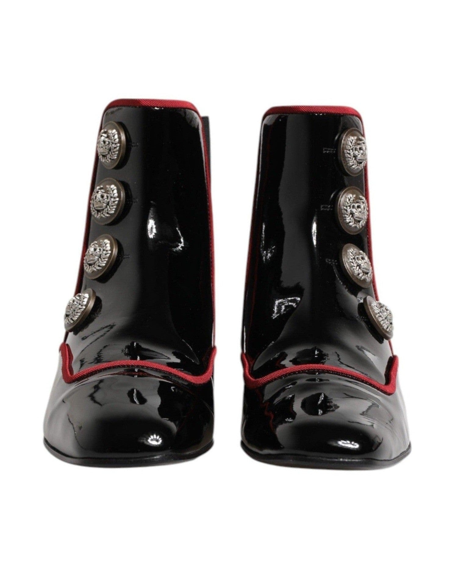Dolce & Gabbana Black Jackie Buttoned Chelsea Boots Shoes Boots