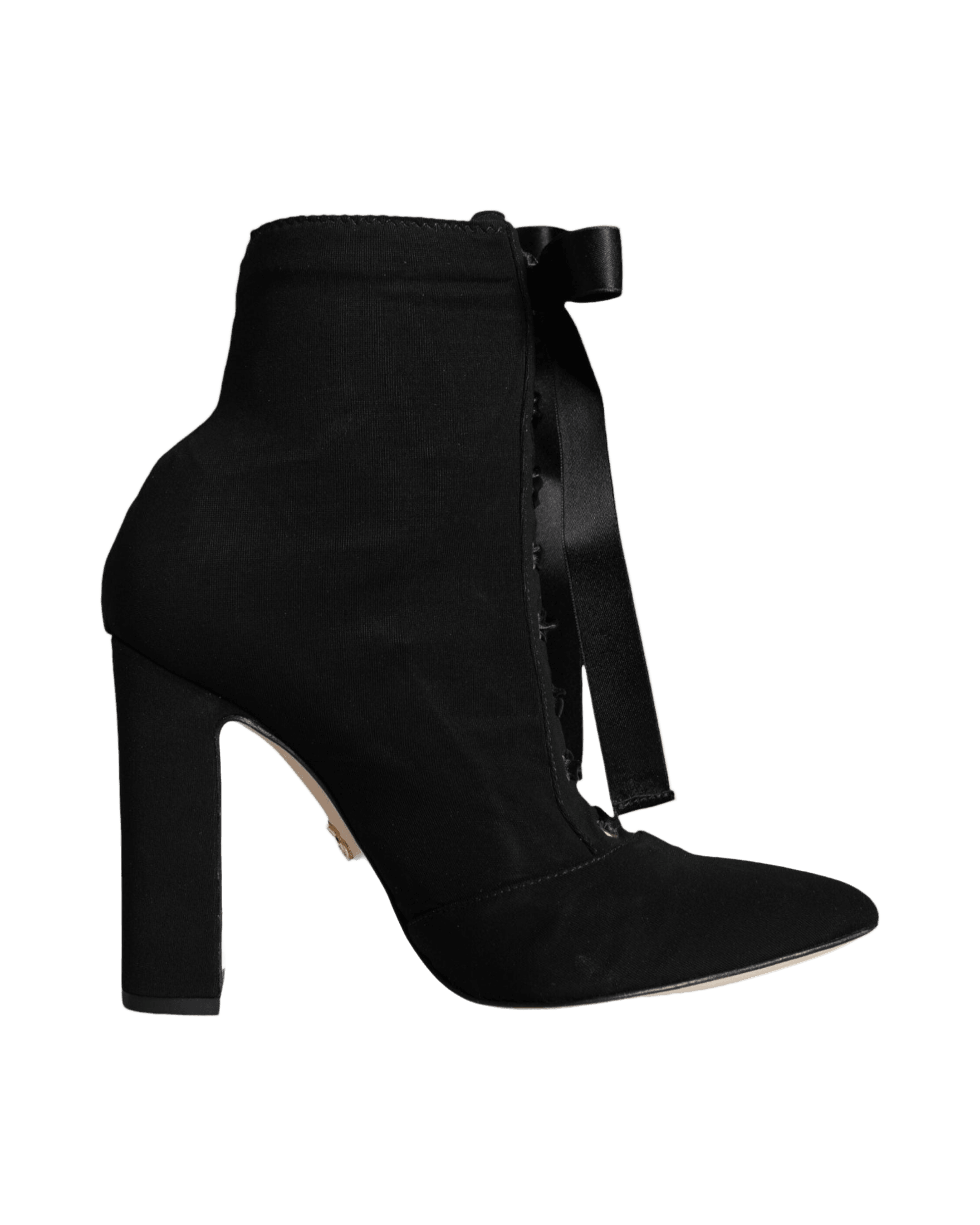 Dolce & Gabbana Black Jersey Stretch Ankle Booties Shoes Glam Steals
