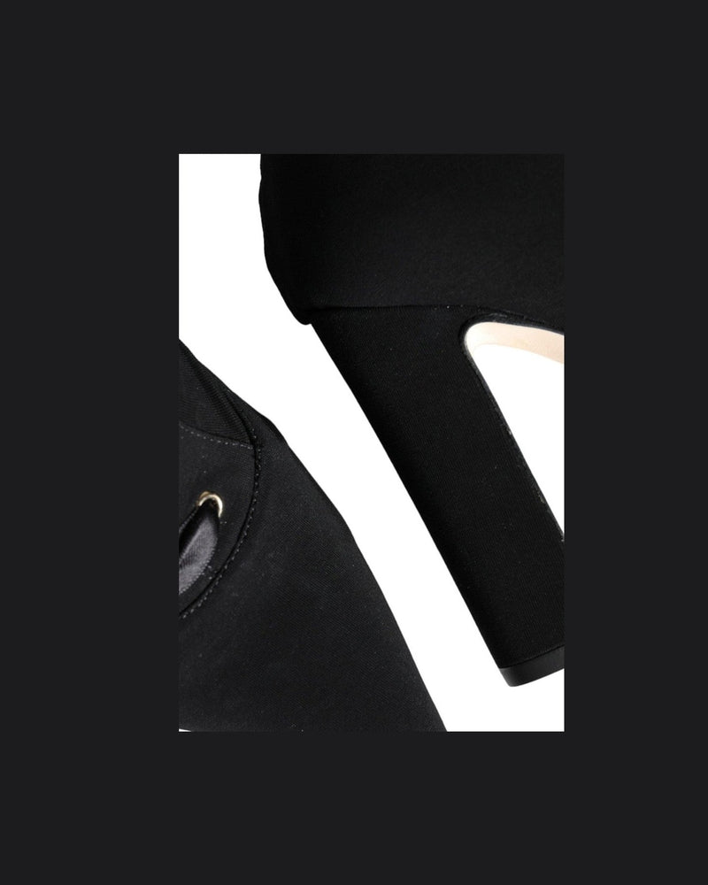 Dolce & Gabbana Black Jersey Stretch Ankle Booties Shoes Glam Steals