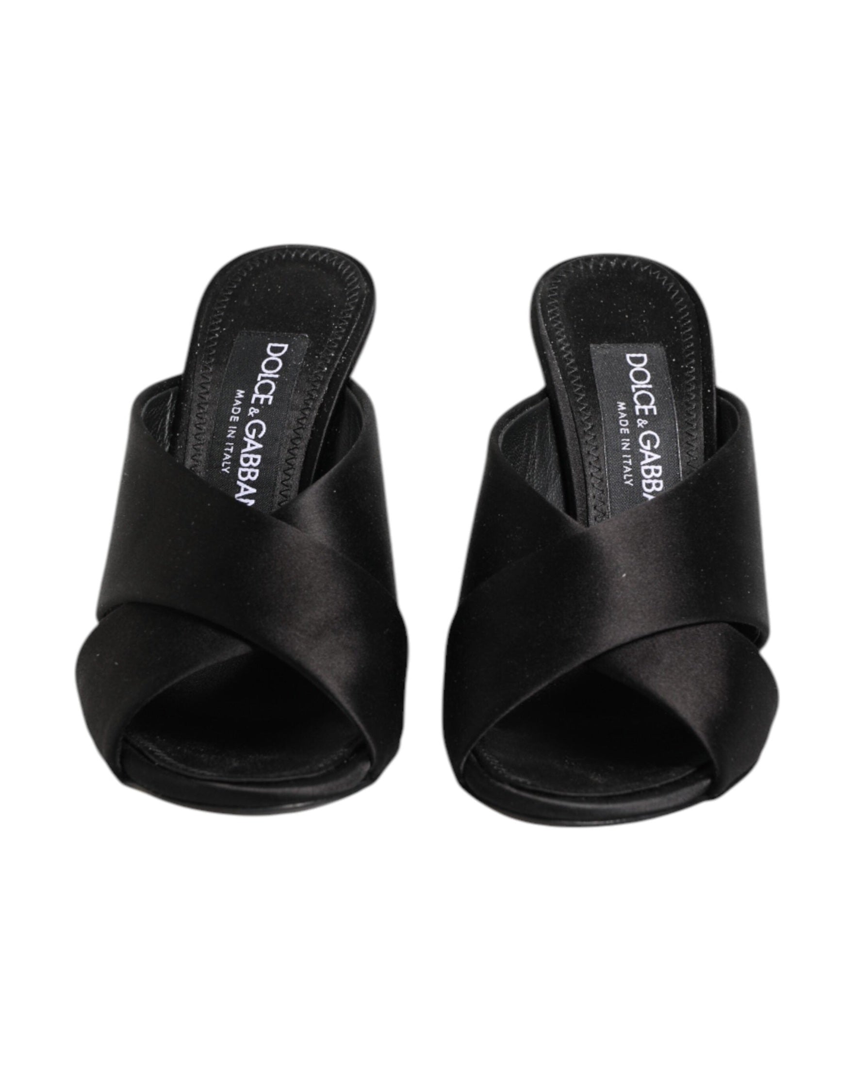 Dolce & Gabbana Black Keira Baroque High Heel Sandals Shoes Glam Steals