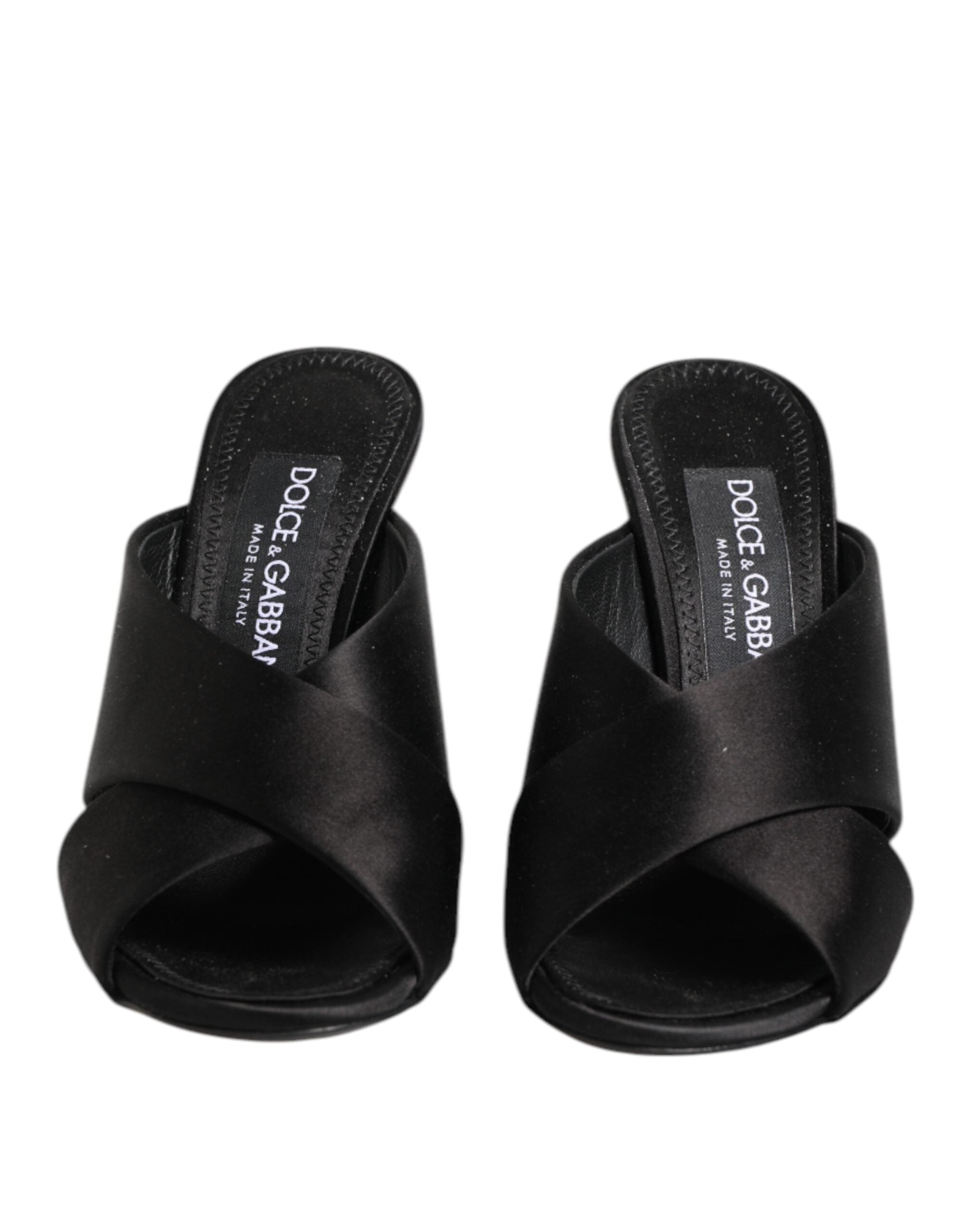 Dolce & Gabbana Black Keira Baroque High Heel Sandals Shoes Glam Steals