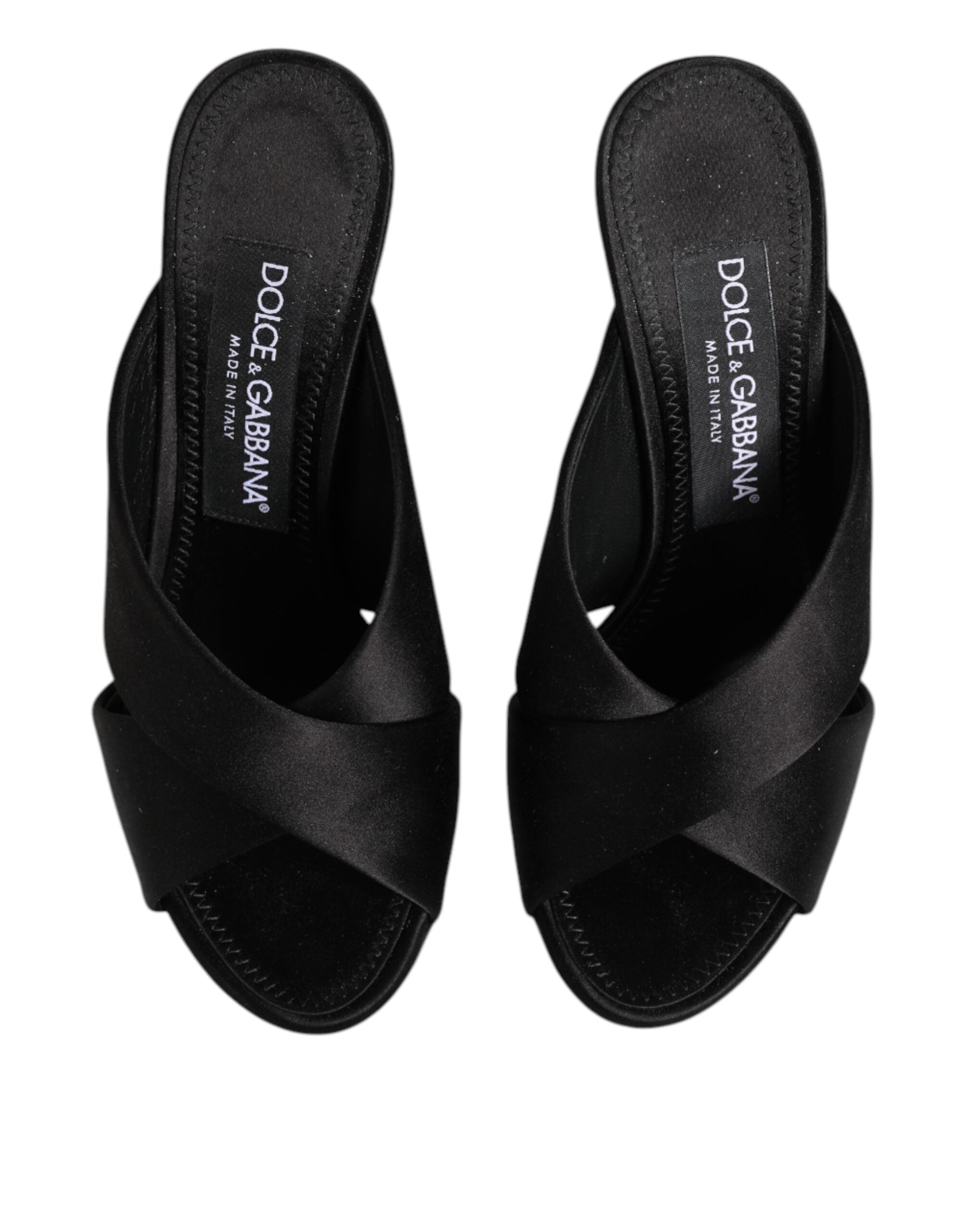 Dolce & Gabbana Black Keira Baroque High Heel Sandals Shoes Glam Steals