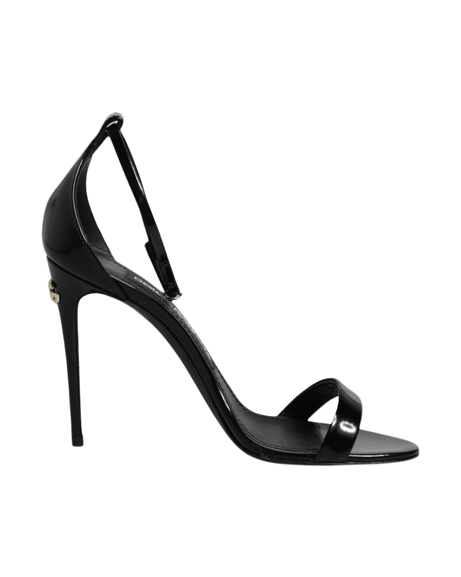 Dolce & Gabbana Black Keira Heels Ankle Strap Sandals Shoes Glam Steals