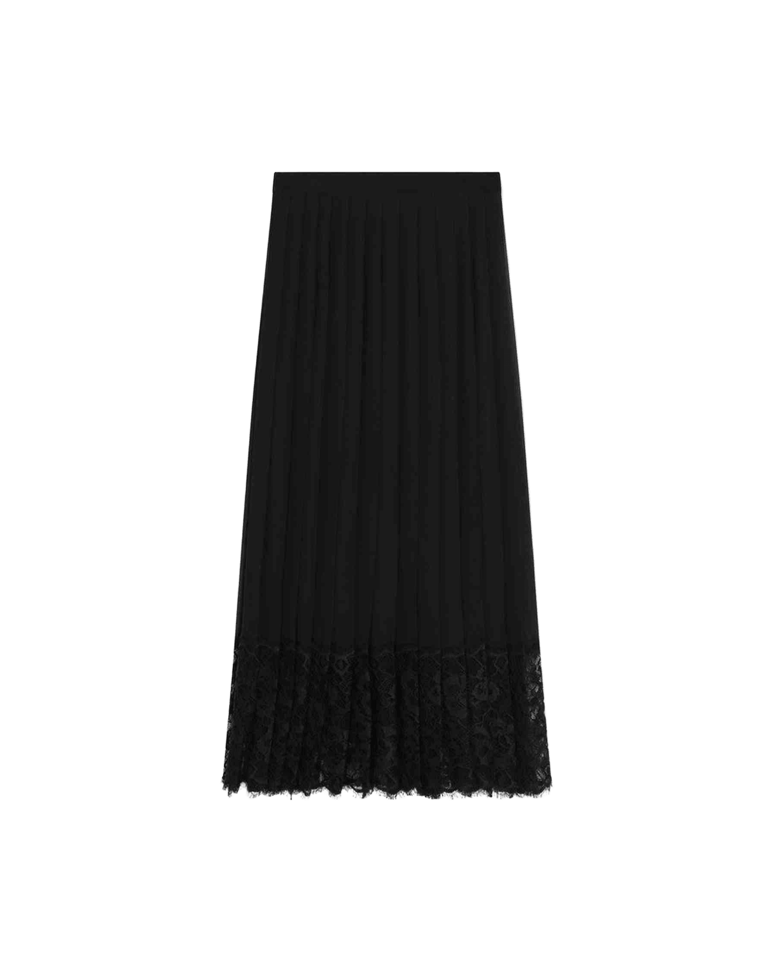 Dolce & Gabbana Black Lace Dolce&Gabbana Gonna Midi In Chiffon And Glam Steals