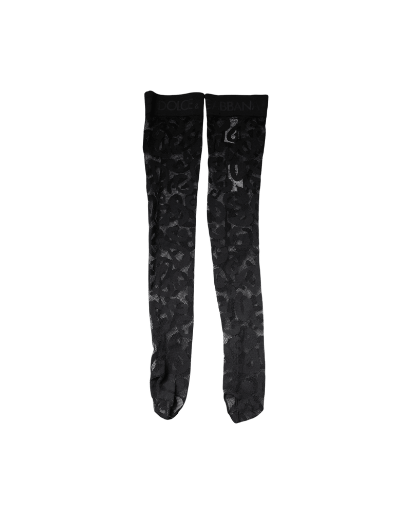 Dolce & Black Gabbana Lace Floral Cotton Stretch Stockings Socks Glam Steals