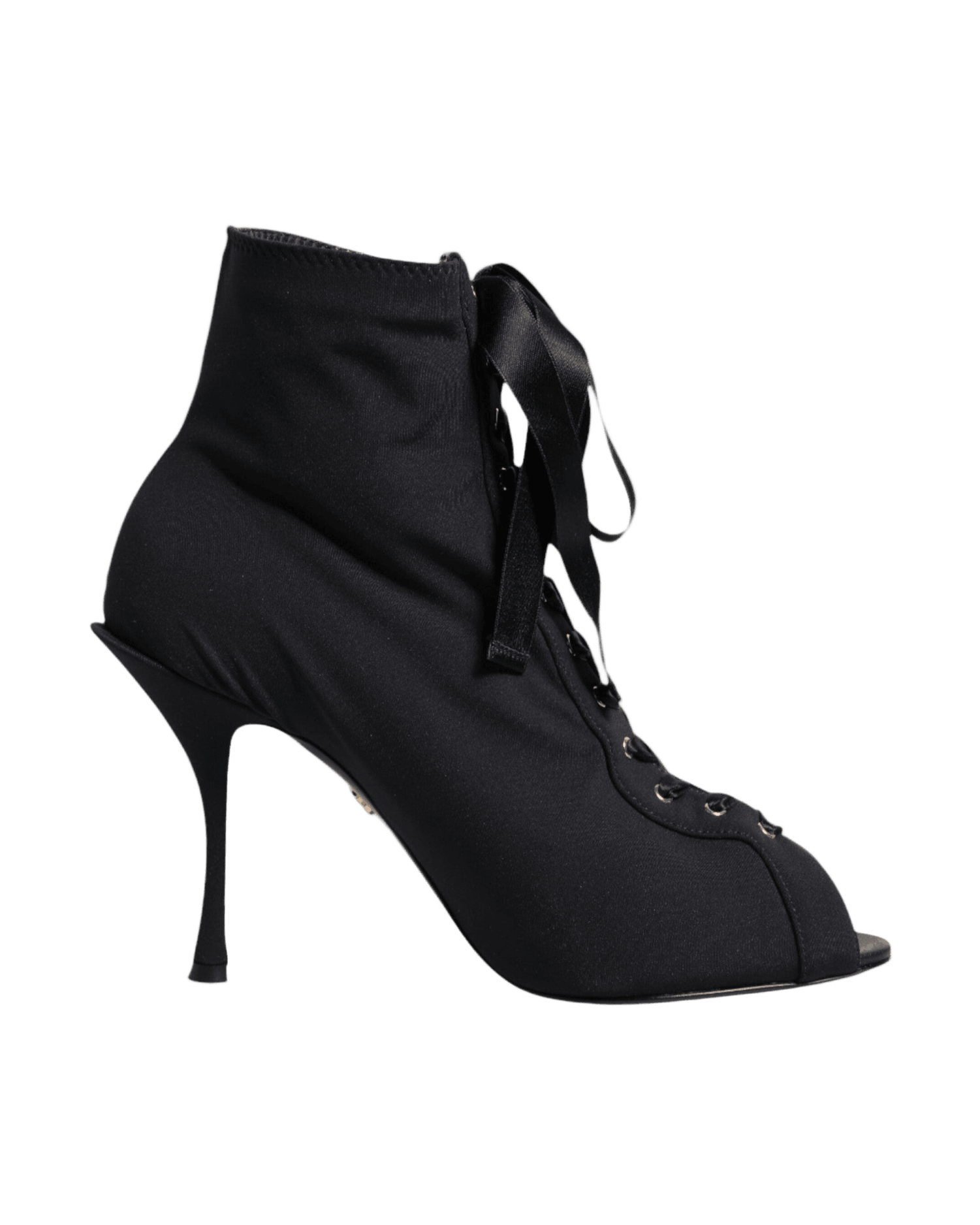 Dolce & Black Gabbana Lace Stiletto Heels Up Boots Shoes Glam Steals