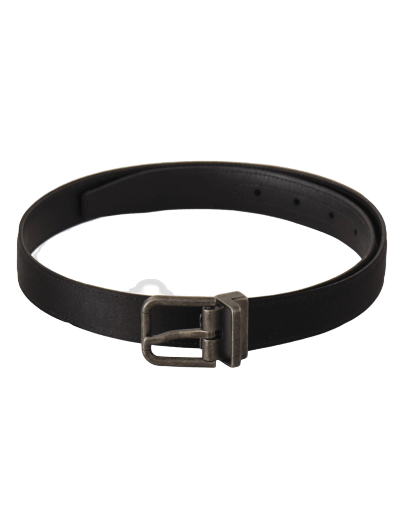 Dolce & Black Gabbana Leather Calfskin Vintage Metal Buckle Belt Glam Steals