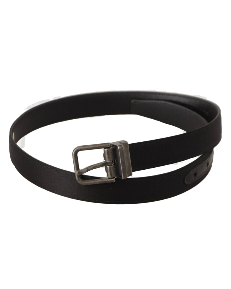 Dolce & Black Gabbana Leather Calfskin Vintage Metal Buckle Belt Glam Steals