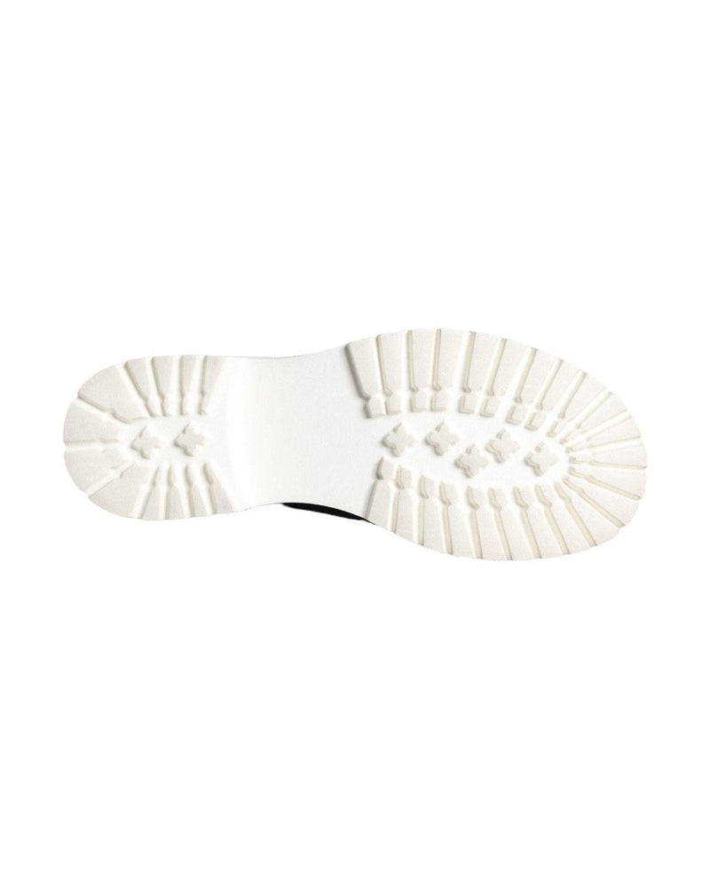 Dolce & Gabbana Black Leather Combat Mid Calf Boots Shoes Glam Steals