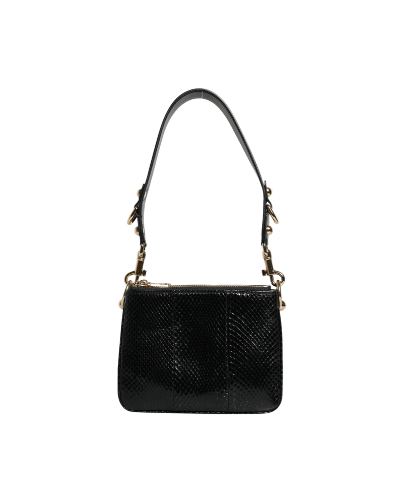 Dolce & Black Gabbana Leather Exotic Shoulder Sling Clutch Bag Glam Steals