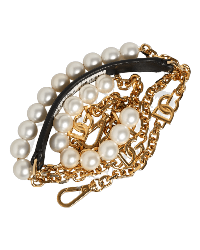 Dolce & Black Gabbana Leather Chain Bag Accessory Shoulder Strap Glam Steals