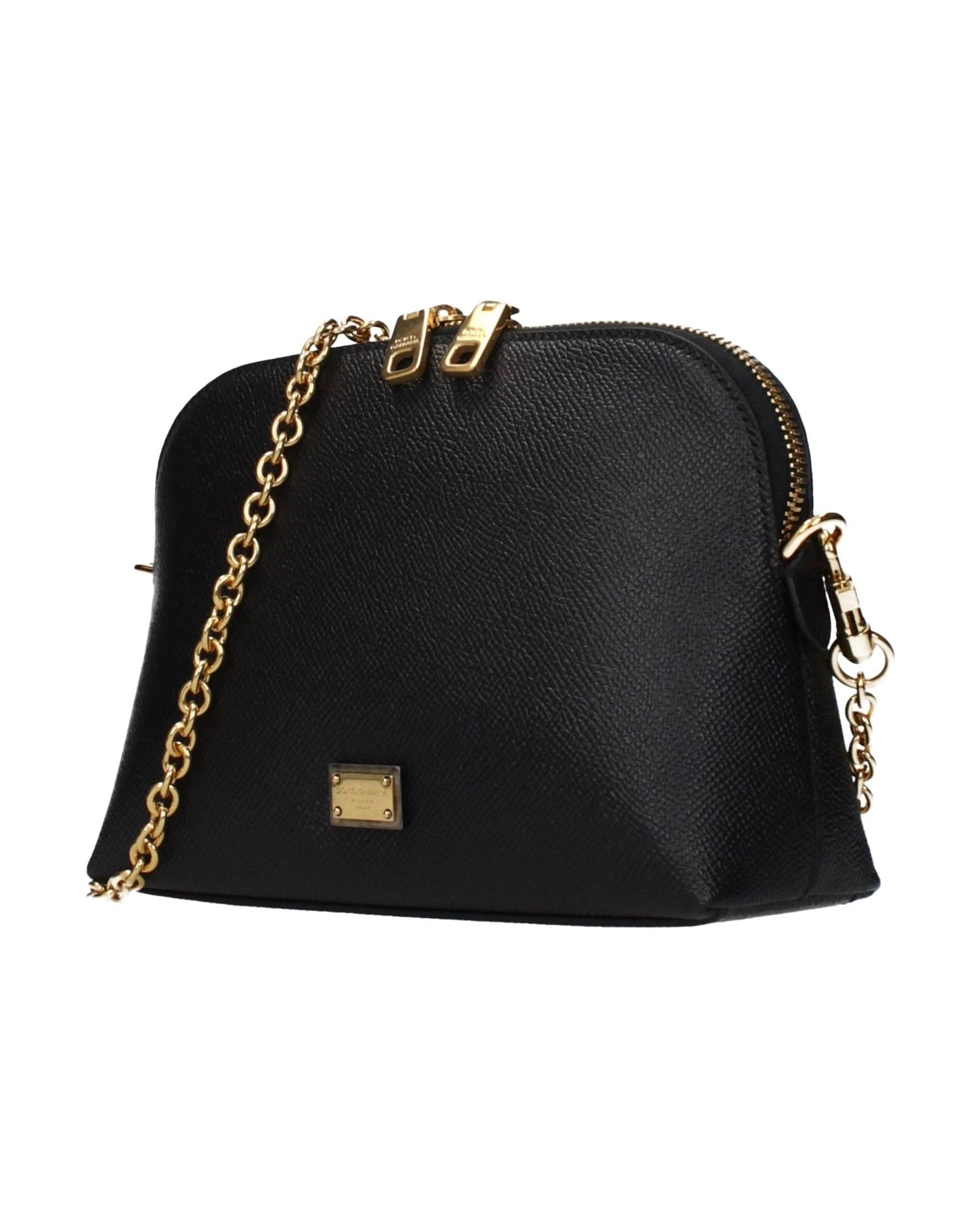 Dolce & Gabbana Black Leather Shoulder Bag Glam Steals