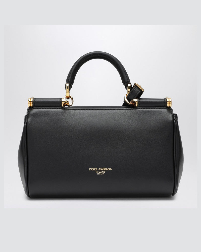 Dolce & Gabbana Black Leather Small My Sicily Handbag Glam Steals