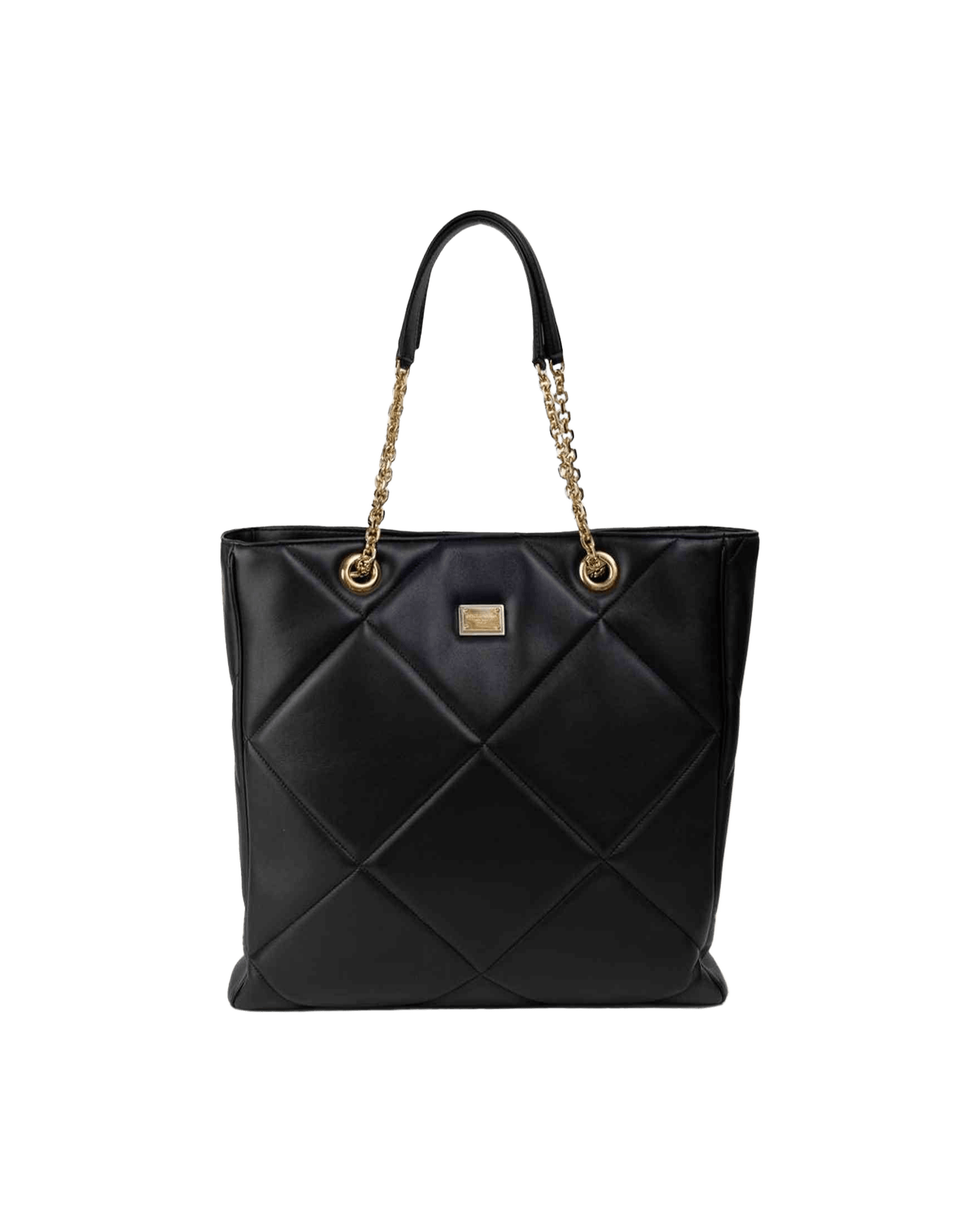 Dolce & Gabbana Black Leather Tote Bag Glam Steals