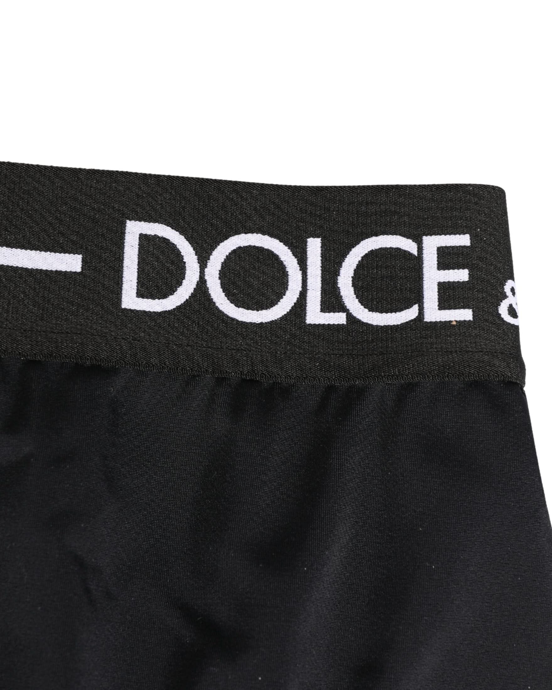 Dolce & Gabbana Black Logo Waistband Coulotte Panty Underwear Glam Steals