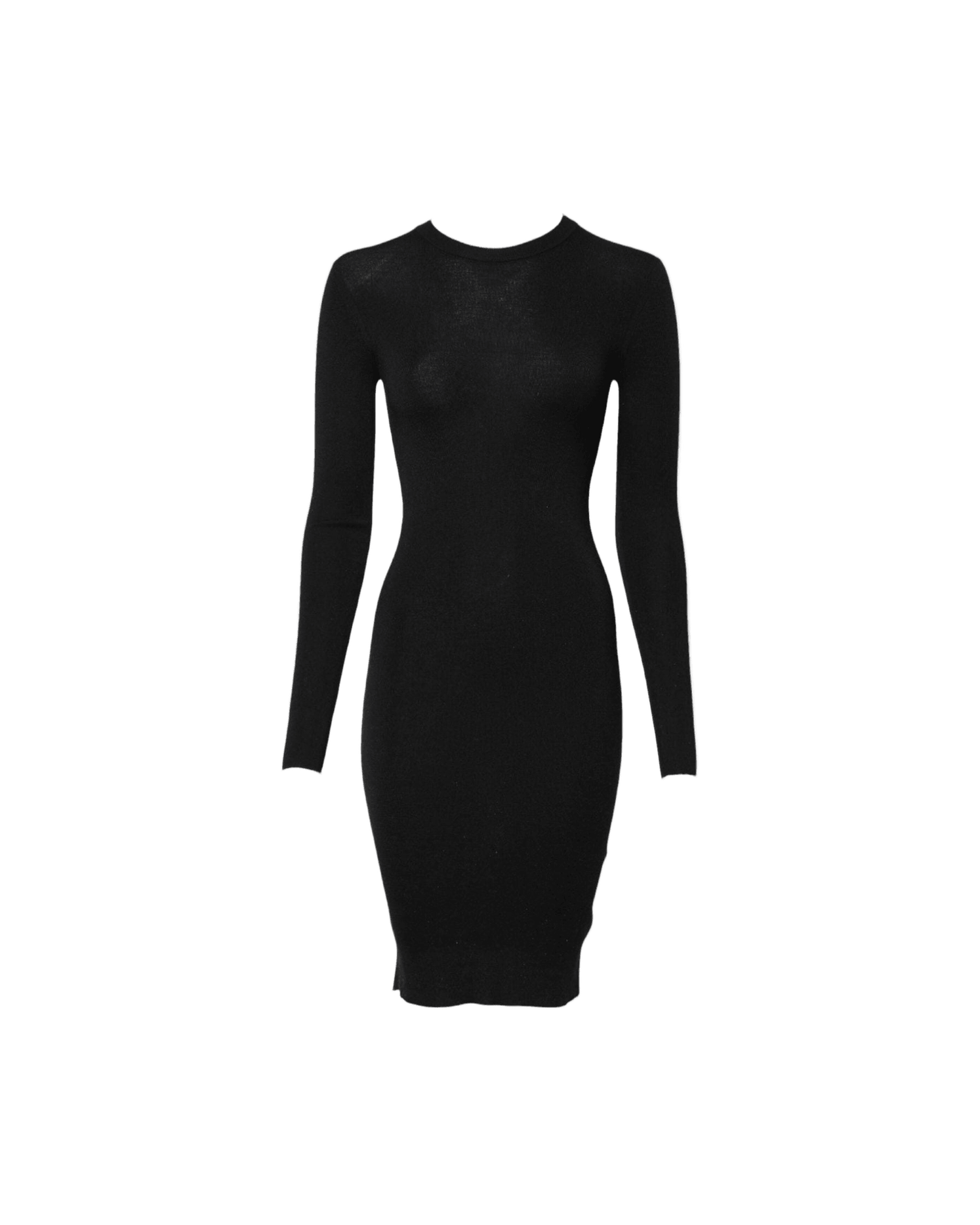 Dolce & Gabbana Black Long Sleeves Bodycon Sheath Dress Glam Steals